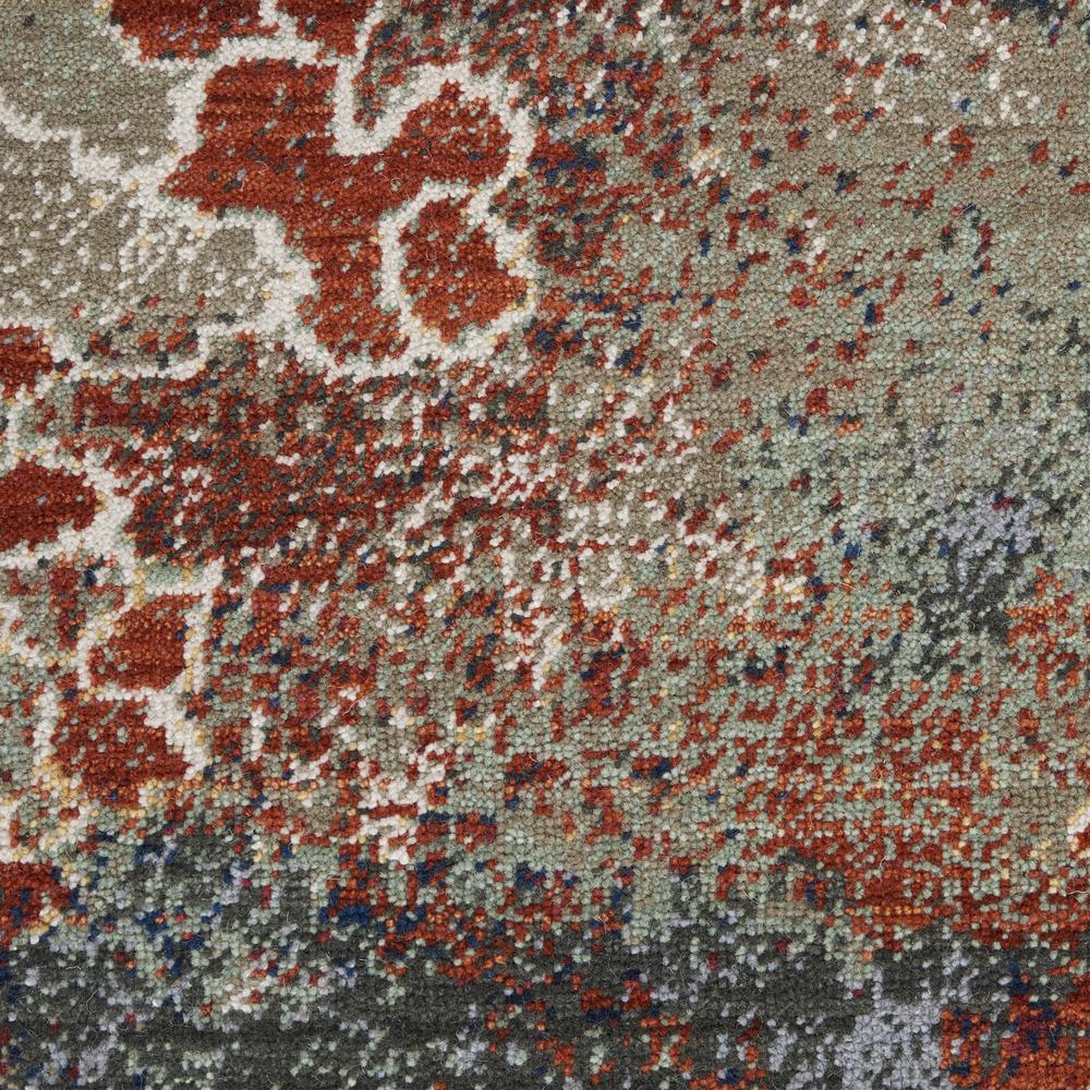 Artworks Area Rug, Seafoam/Brick, 8'6" x 11'6". Picture 6