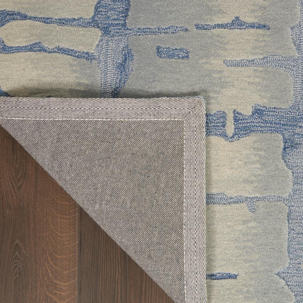 Symmetry Area Rug, Blue/Grey, 3'9" X 5'9". Picture 3
