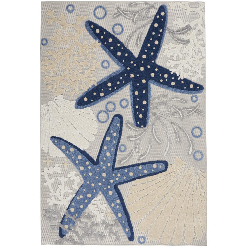 Coastal, Nautical & Beach Rectangle Area Rug, 5' x 8'. Picture 1
