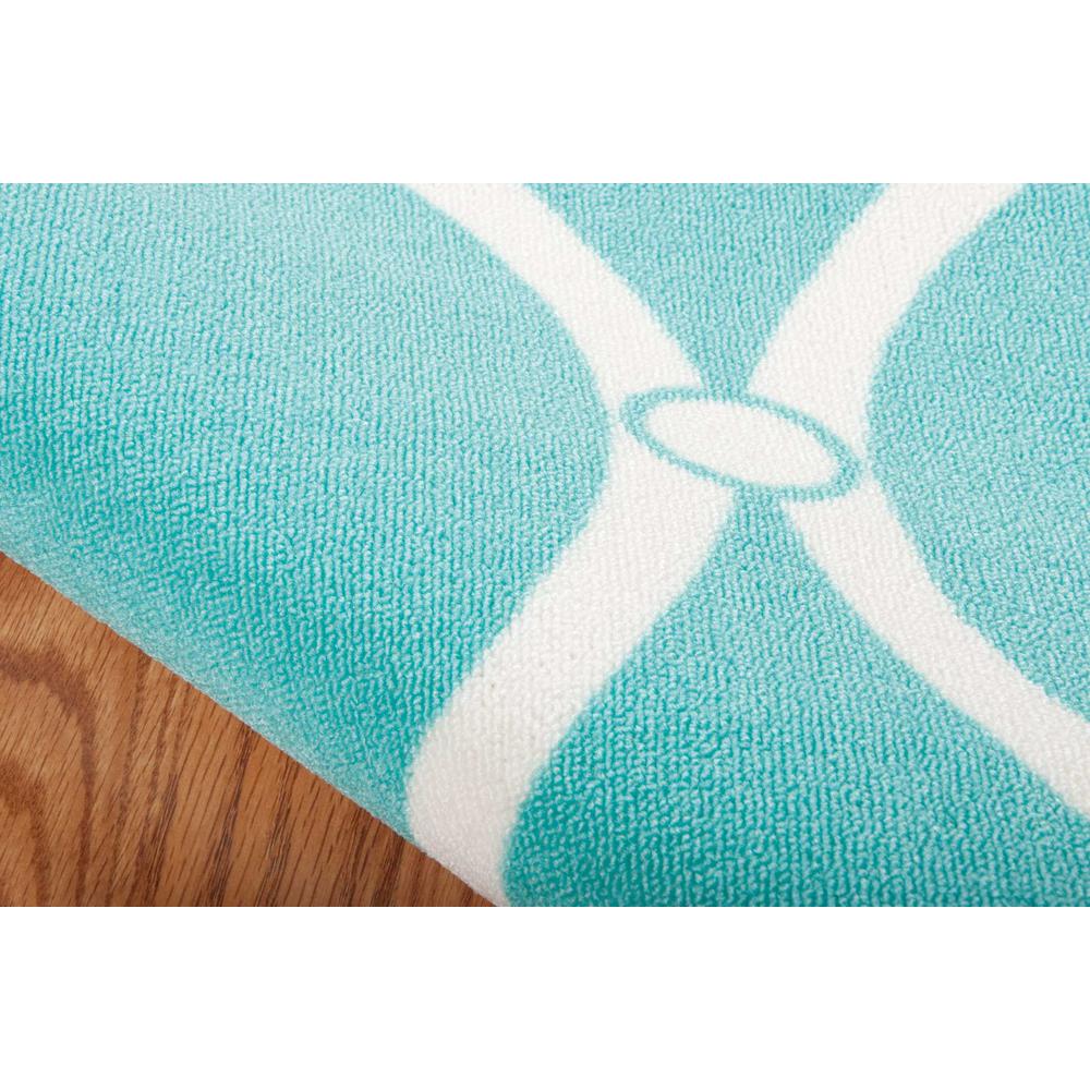 Home & Garden Area Rug, Aqua, 10' x 13'. Picture 4