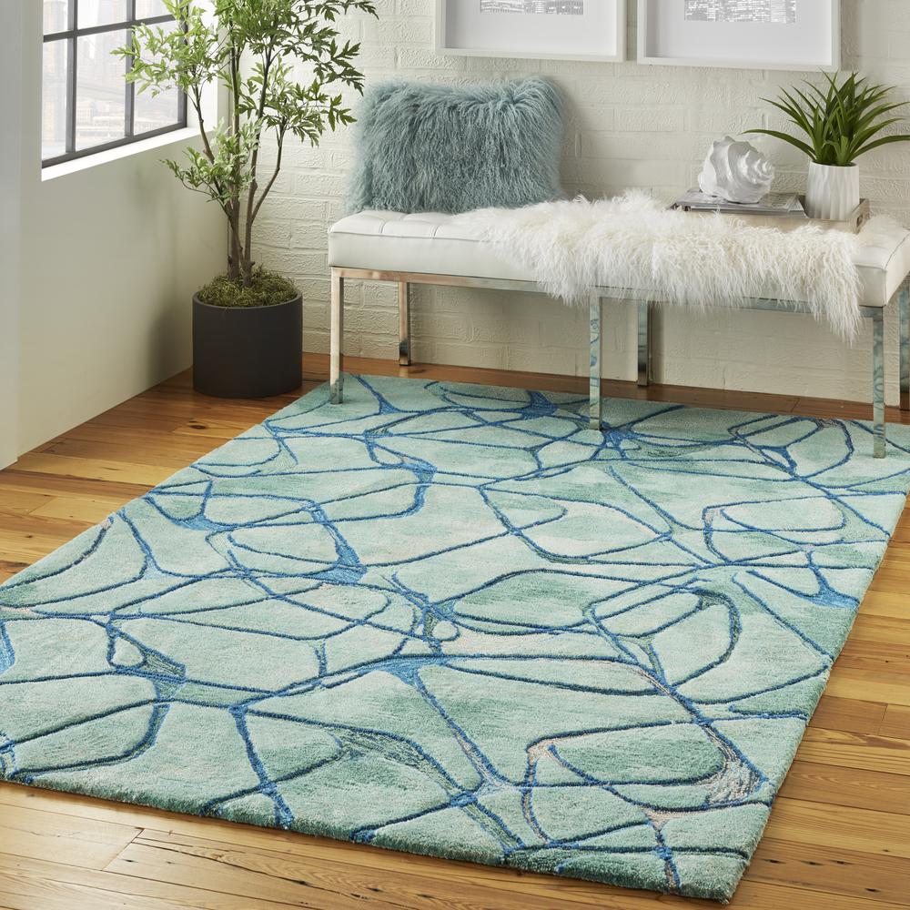 Modern Rectangle Area Rug, 5' x 8'. Picture 9