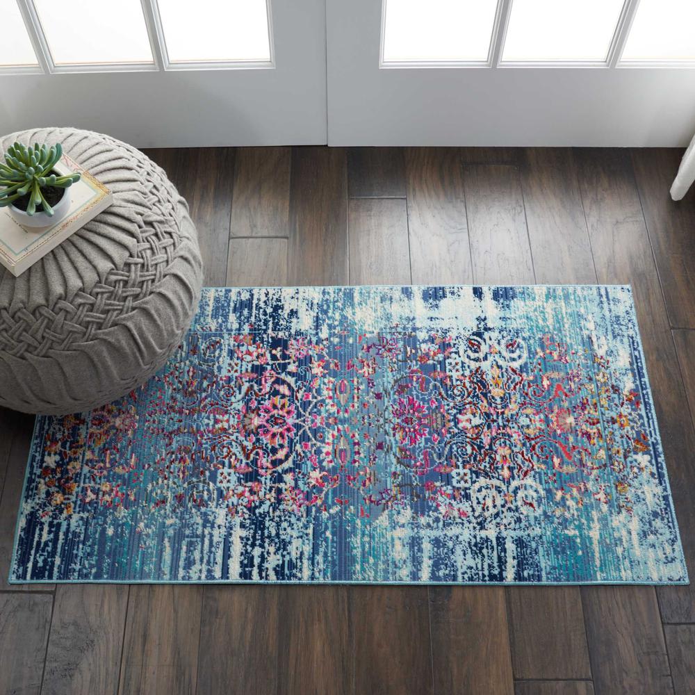Vintage Rectangle Area Rug, 2' x 4'. Picture 8
