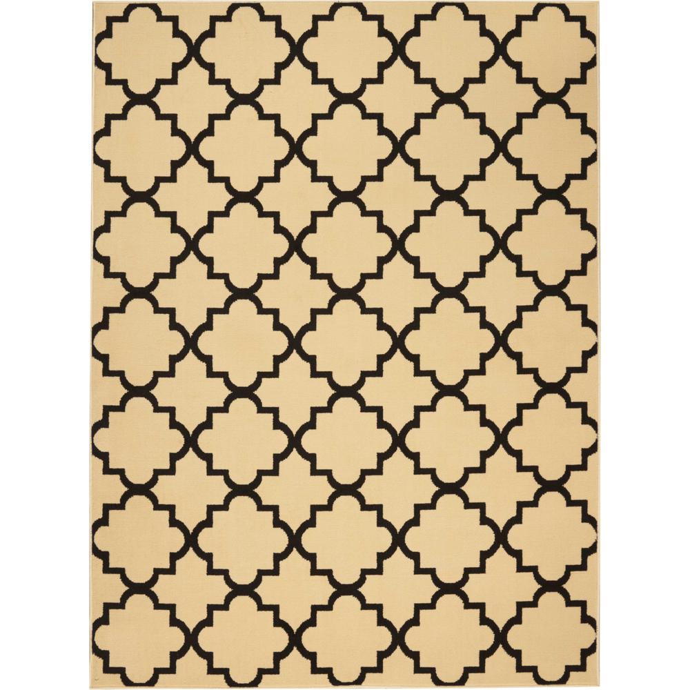 Grafix Area Rug, Cream/Black, 5'3" x 7'3". Picture 1