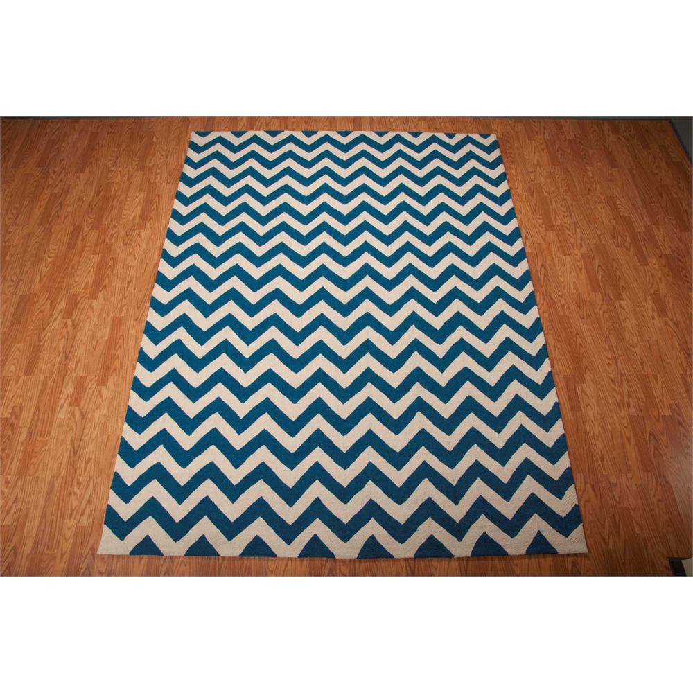 Portico Navy Indoor/Outdoor Area Rug. Picture 4
