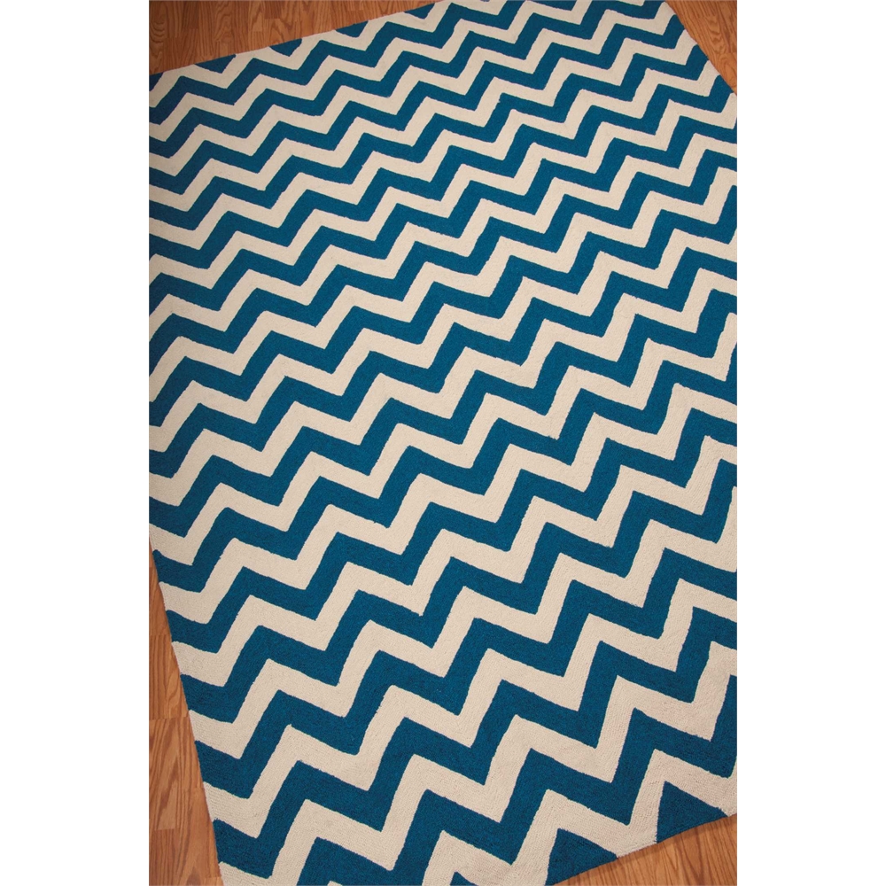 Portico Navy Indoor/Outdoor Area Rug. Picture 5
