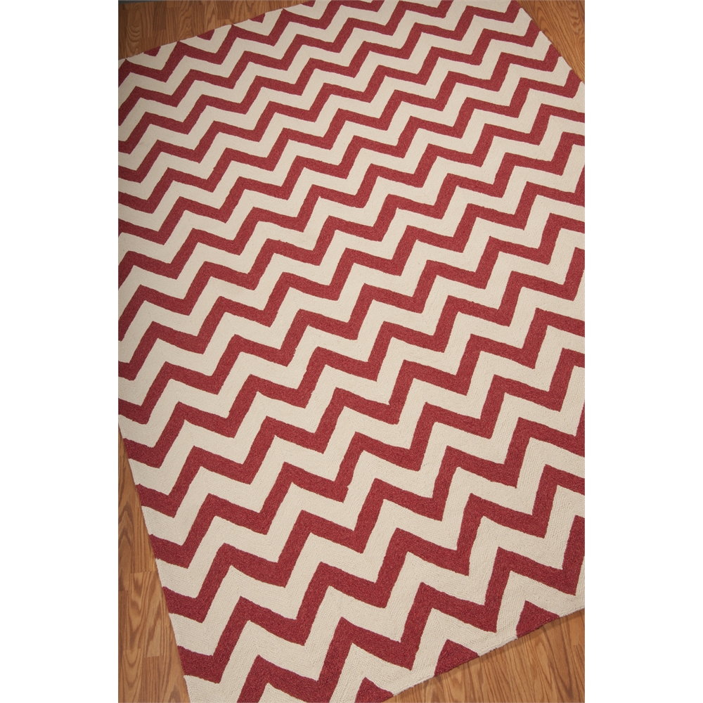 Portico Red Indoor/Outdoor Area Rug. Picture 4