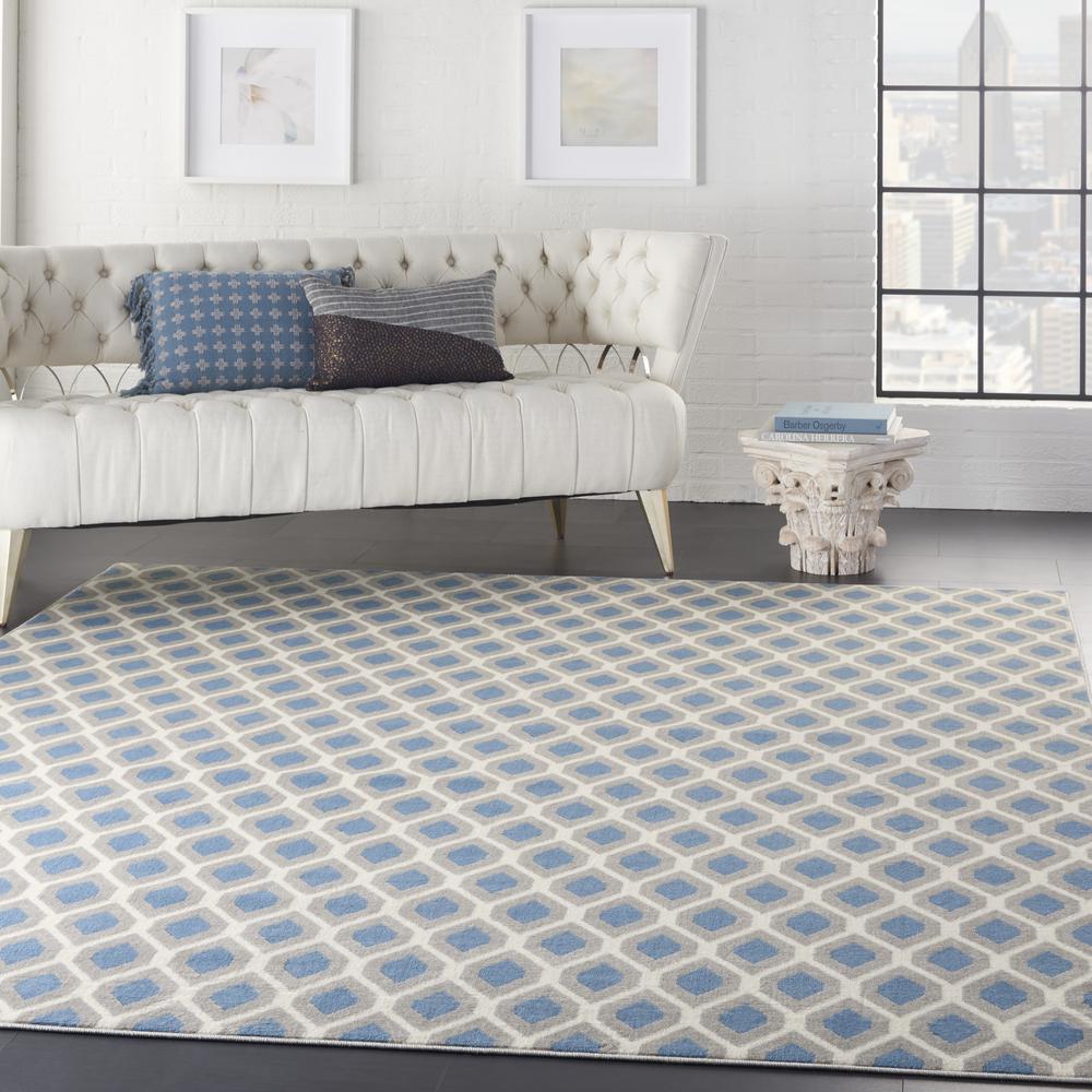Grafix Area Rug, Blue, 7'10" x 9'10". Picture 9