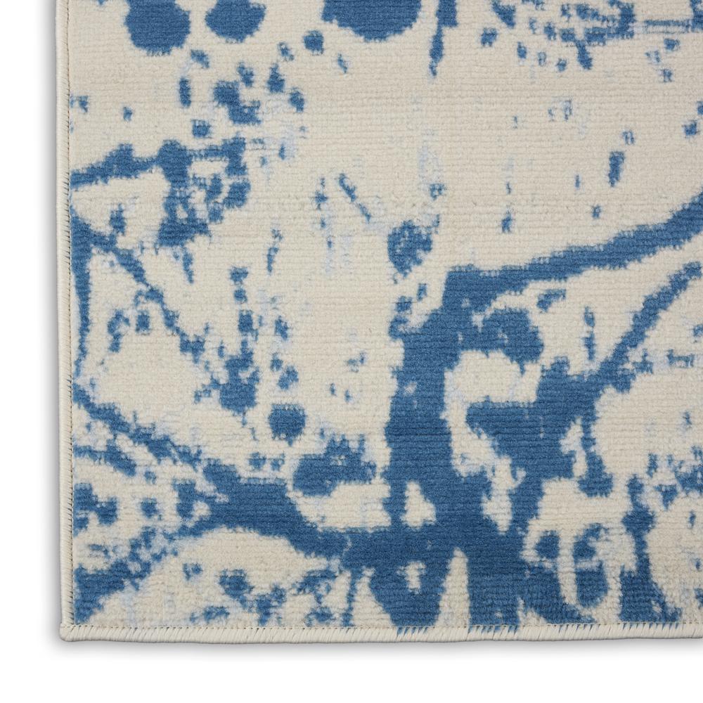 Jubilant Area Rug, Ivory/Blue, 2' x 4'. Picture 5