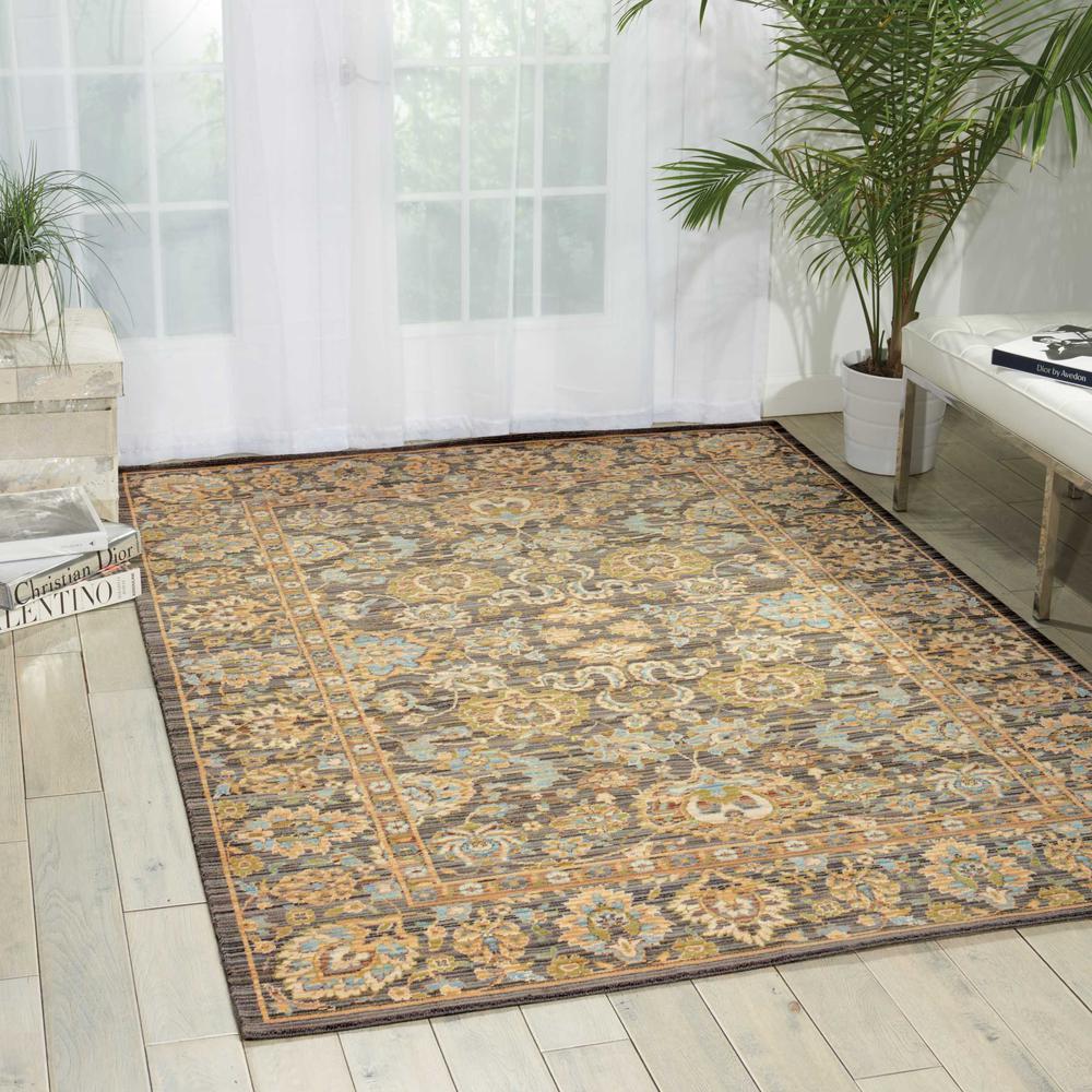 Nourison Timeless Opal/Grey Area Rug. Picture 2