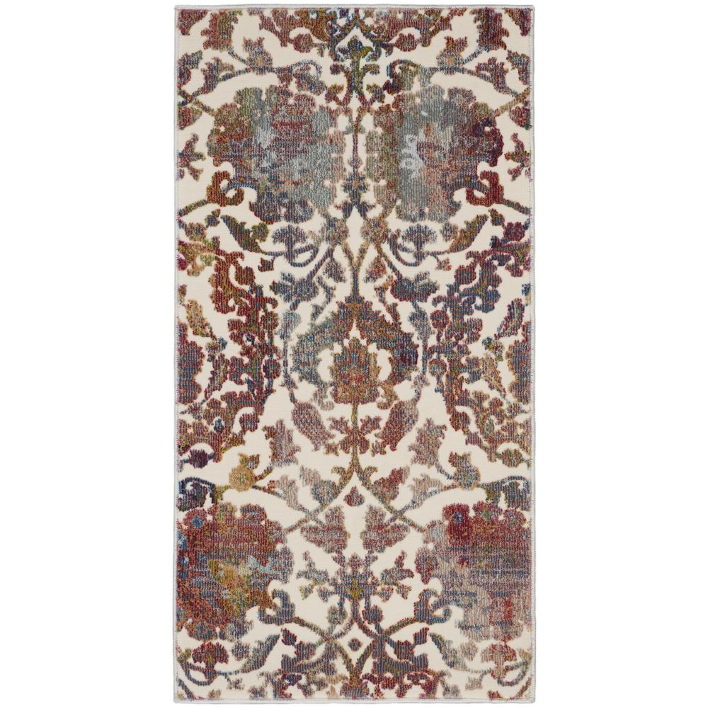 Vintage Rectangle Area Rug, 2' x 4'. Picture 1