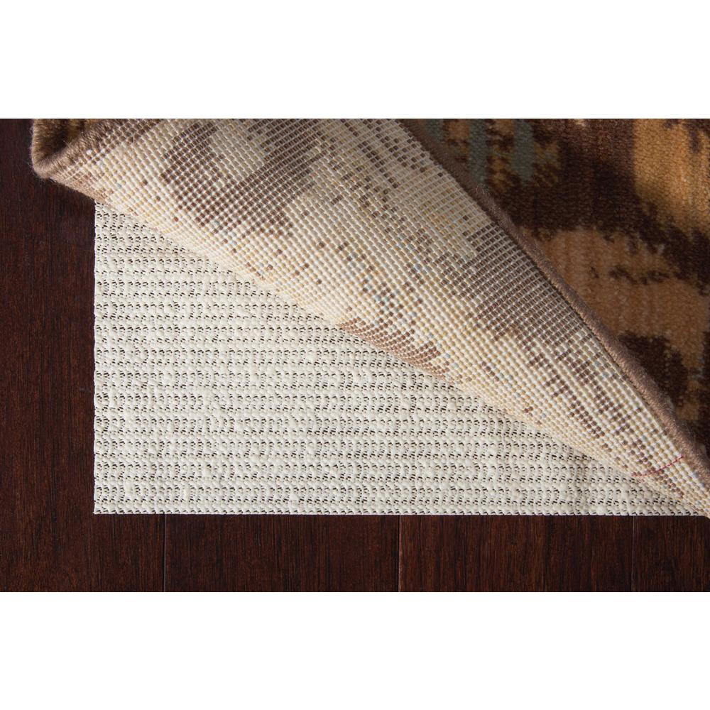Nourison ShiftLoc Round Rug Pad, 4'8"ROUND, Ivory. Picture 2