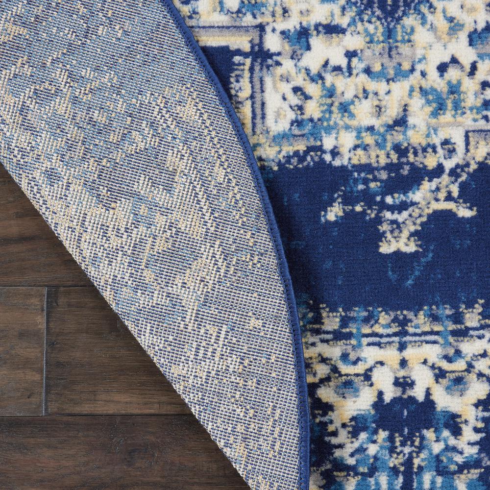 GRF14 Grafix Navy Blue Area Rug- 4' Round. Picture 3