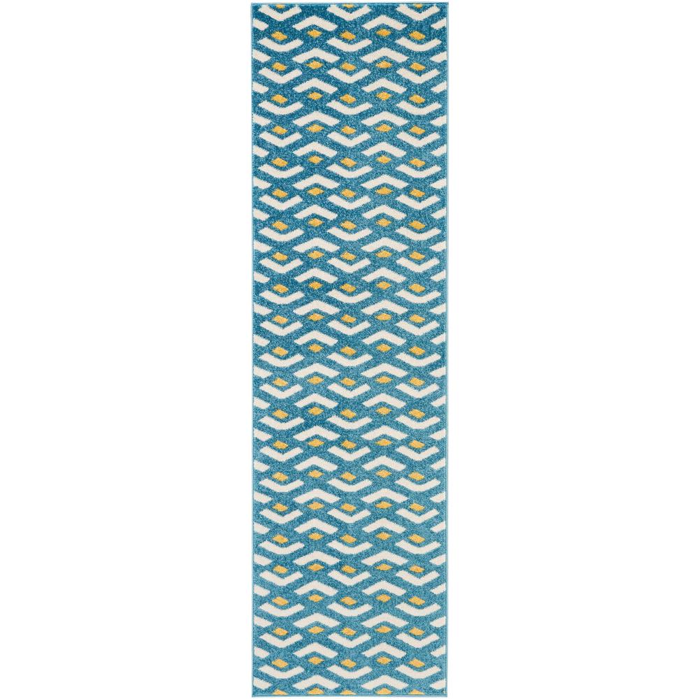 Nourison Harper Blue Kids Area Rug. Picture 1