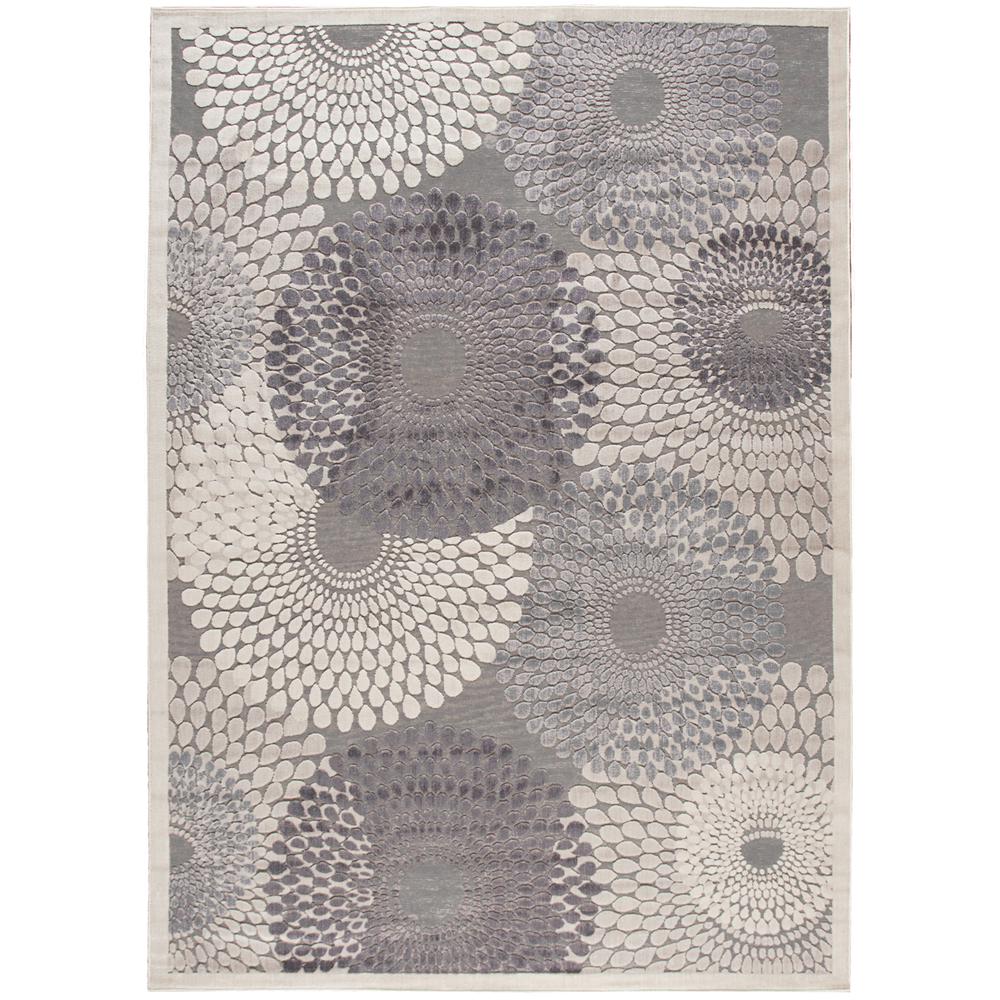 Graphic Illusions Area Rug, Grey, 9' x 12'. Picture 1
