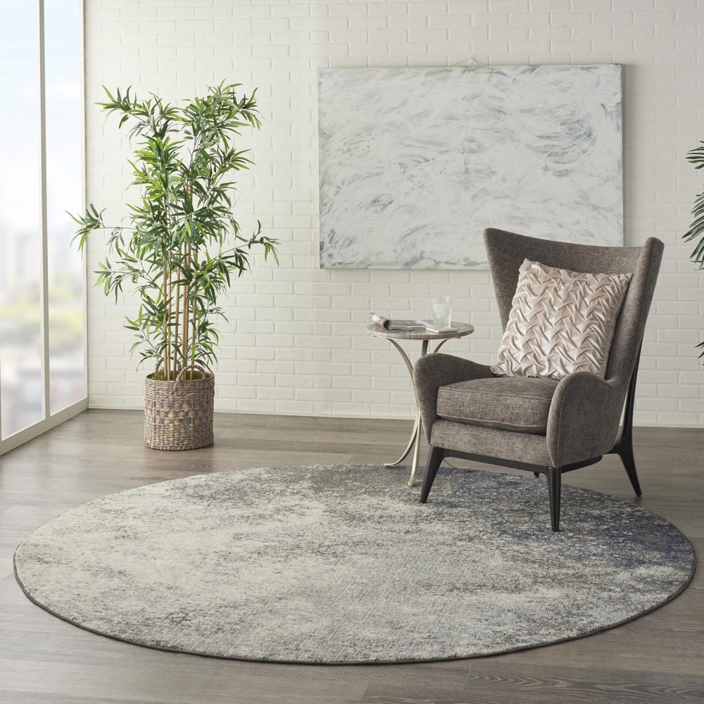 Modern Round Area Rug, 8' x Round. Picture 10