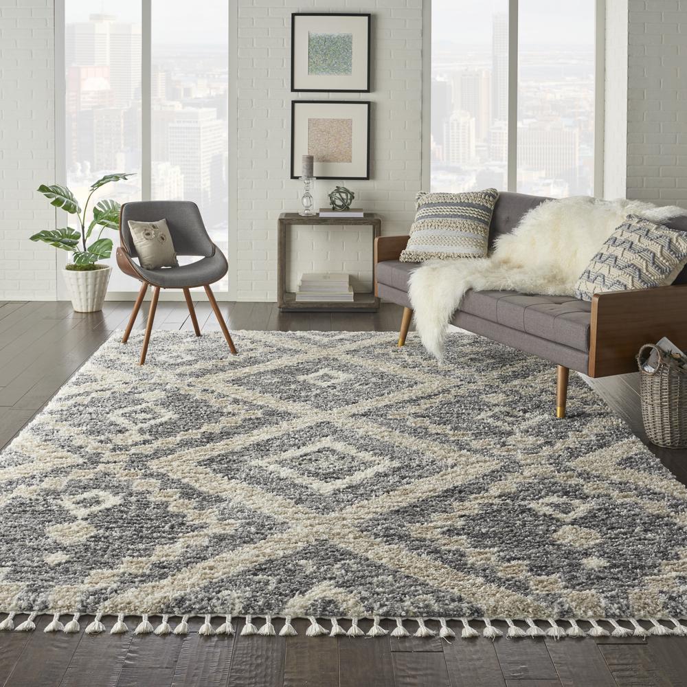 Nourison Home Scandinavian Shag Area Rug. Picture 3