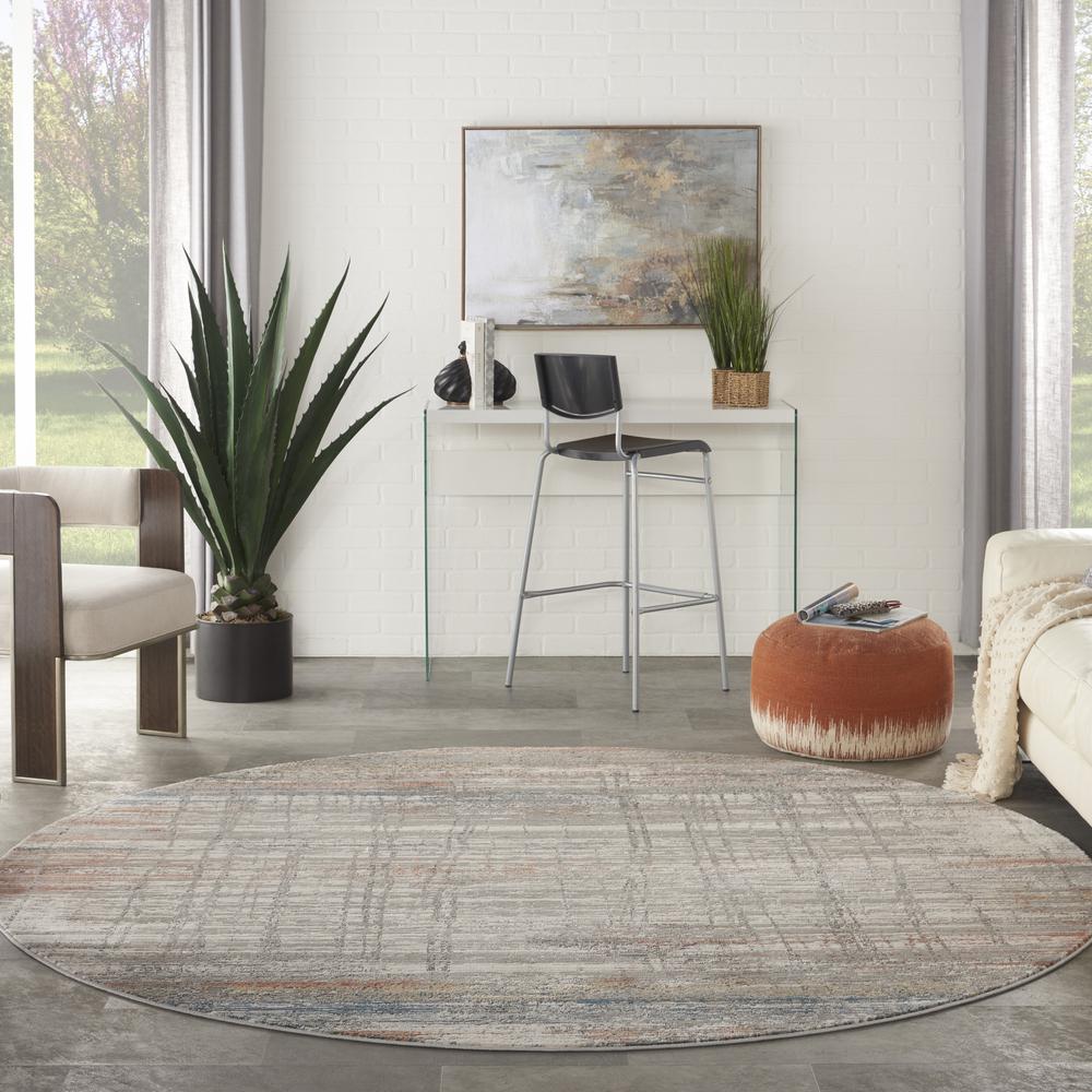 Modern Round Area Rug, 5' x Round. Picture 10