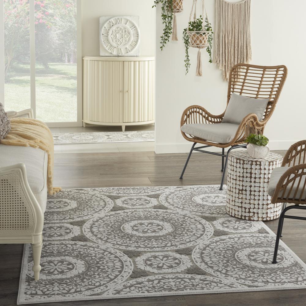 CLA03 Calobra Taupe Area Rug- 4' x 6'. Picture 9