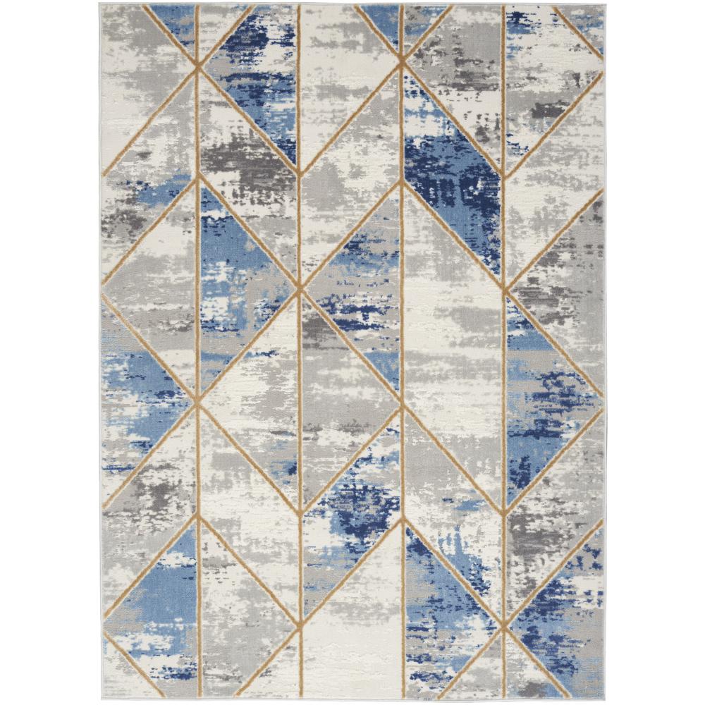 Modern Rectangle Area Rug, 5' x 7'. Picture 1