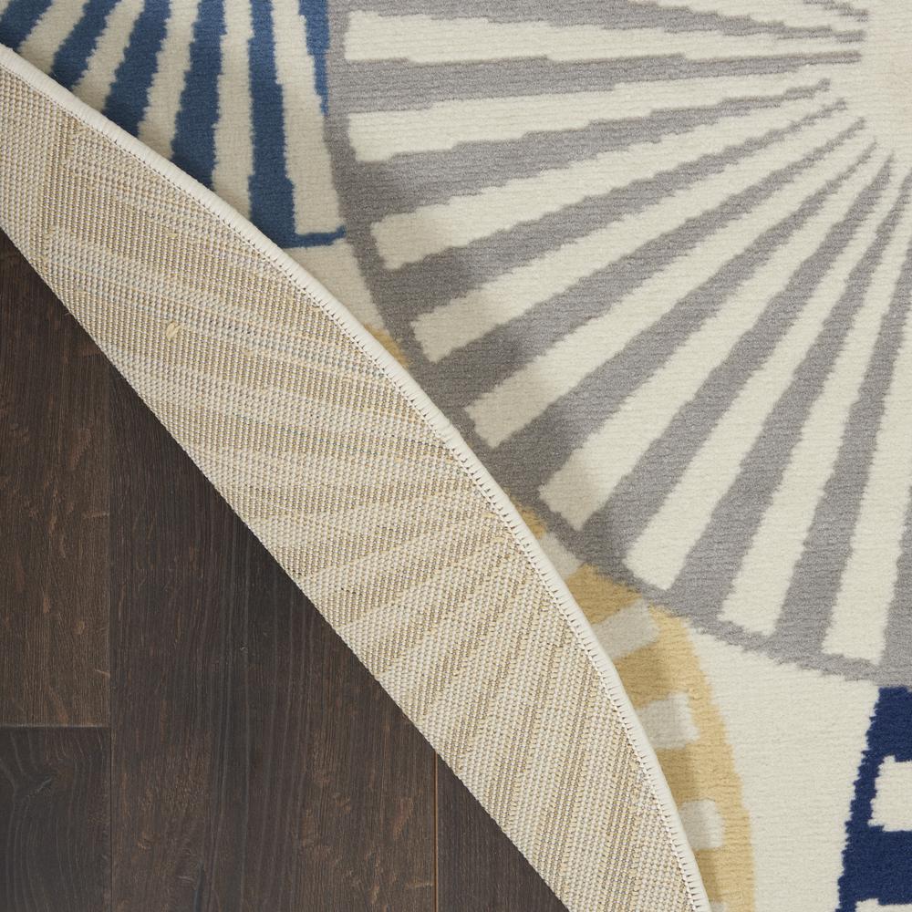 Contemporary Round Area Rug, 5' x Round. Picture 3