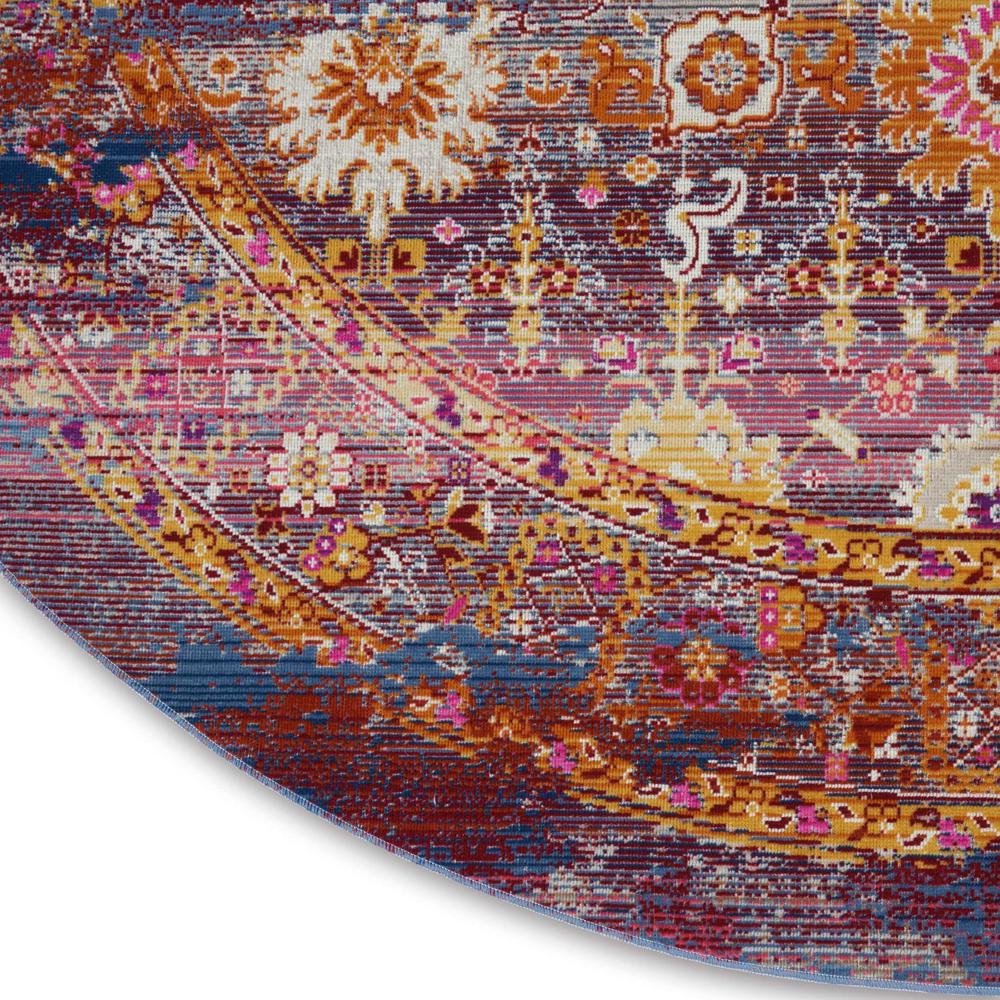 Vintage Round Area Rug, 6' x Round. Picture 5