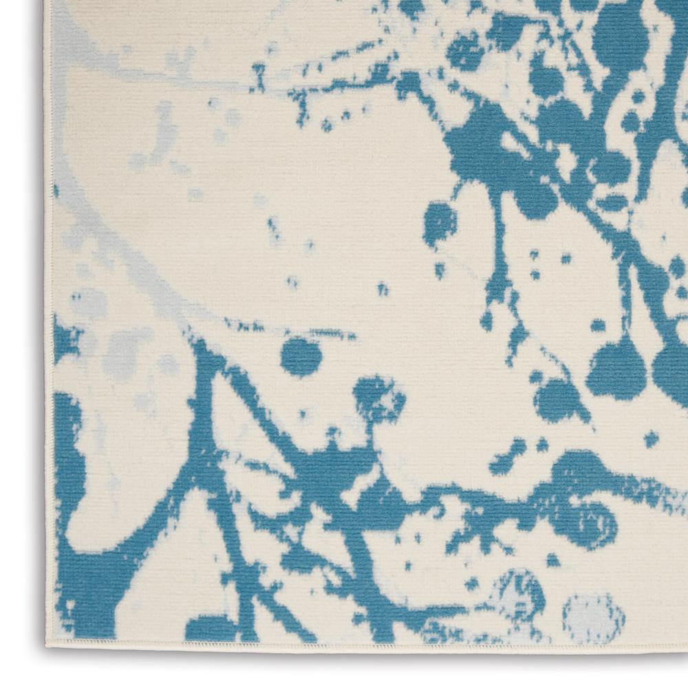 Jubilant Area Rug, Ivory/Blue, 4' x 6'. Picture 5