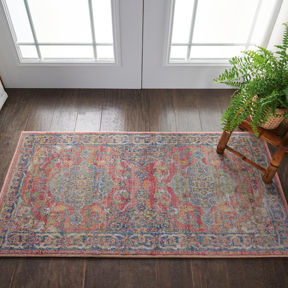 Vintage Rectangle Area Rug, 2' x 4'. Picture 3