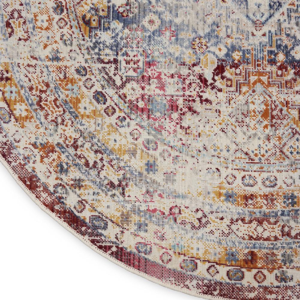 Vintage Round Area Rug, 6' x Round. Picture 6