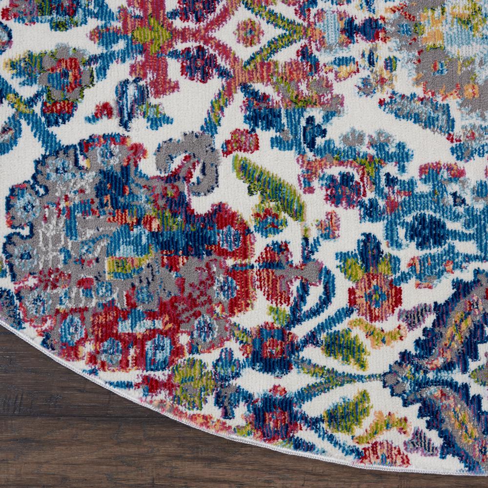 Vintage Round Area Rug, 6' x Round. Picture 5