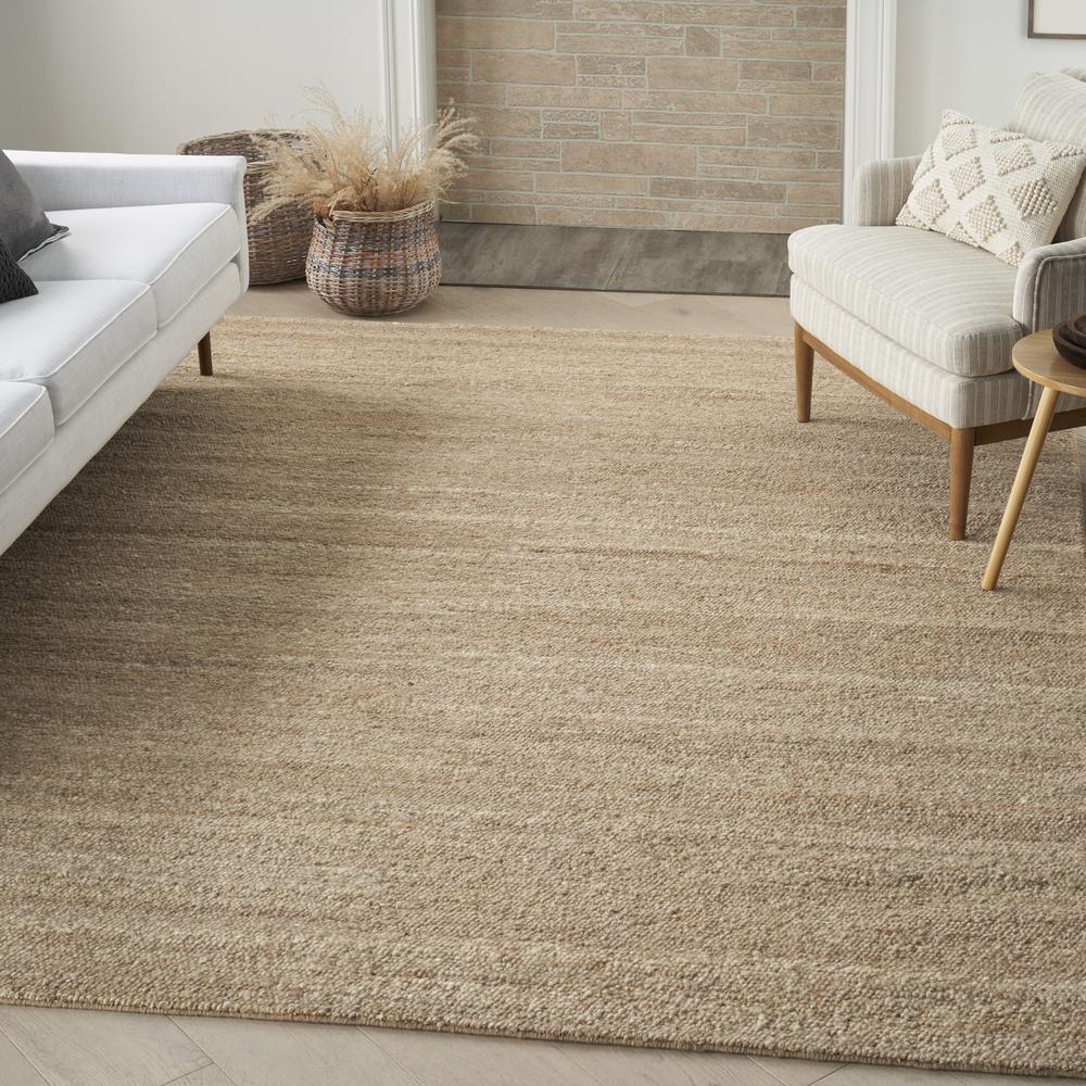 Nourison Alanna Area Rug Farmhouse 7'9" x 9'9" Rectangle, Beige. Picture 2