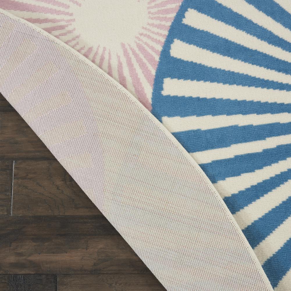 GRF20 Grafix Ivory/Multi Area Rug- 8' x ROUND. Picture 3
