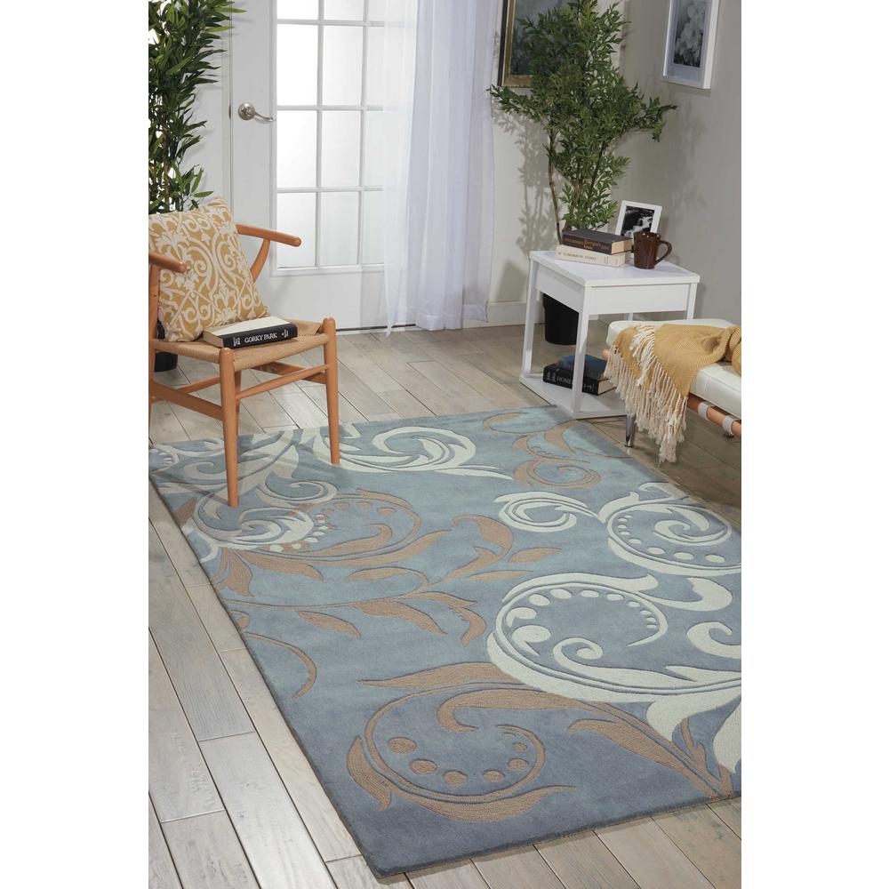 Contemporary Rectangle Area Rug, 7' x 9'. Picture 3