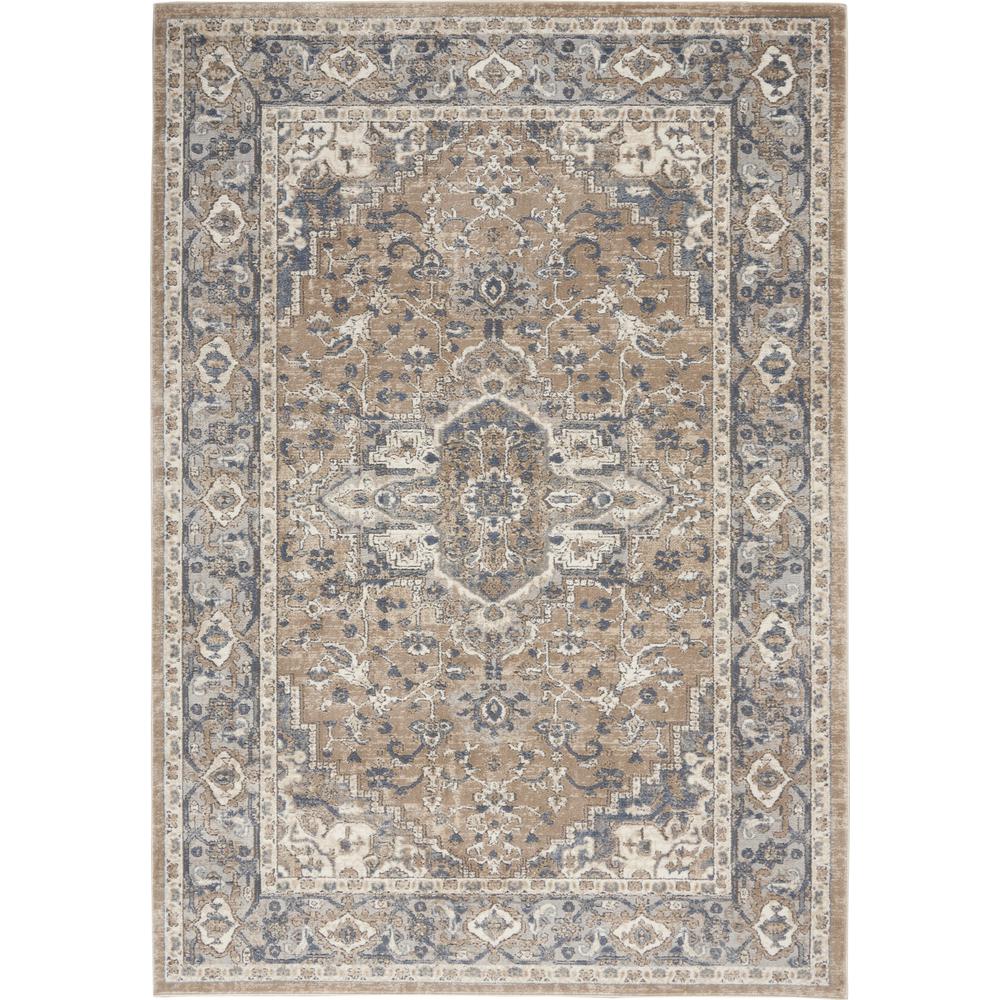 Nourison Quarry 6' x 9' Beige/Grey Area Rug. Picture 1