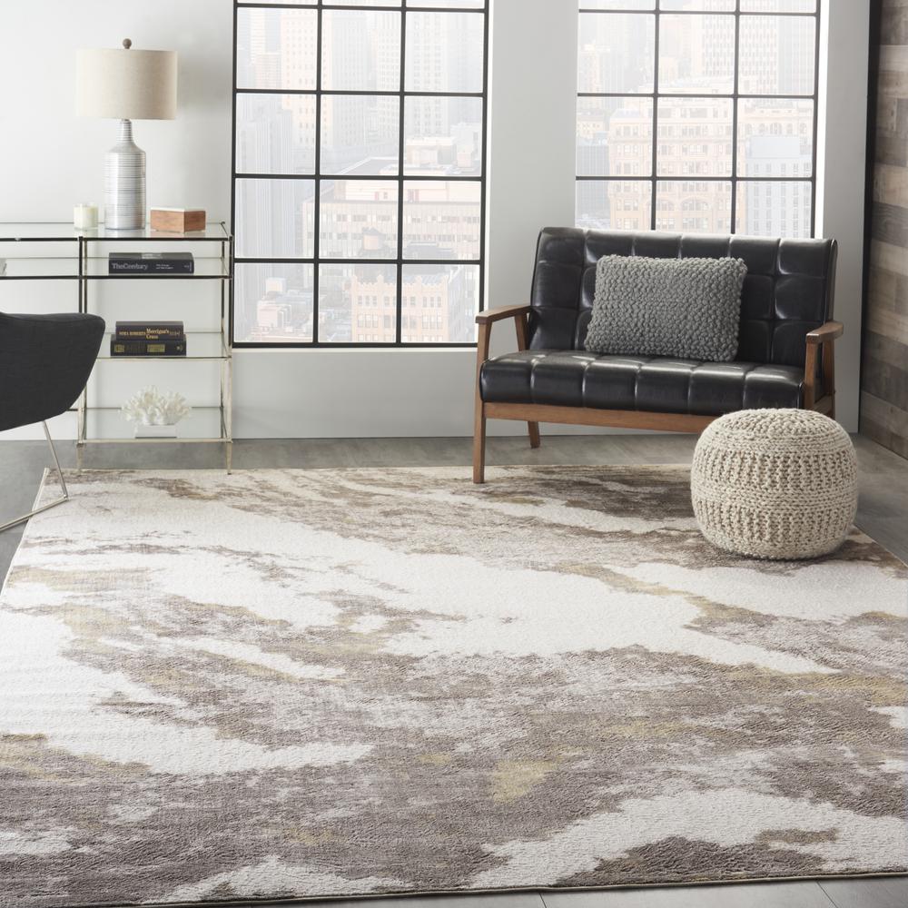 Nourison Home Sleek Textures Area Rug. Picture 9