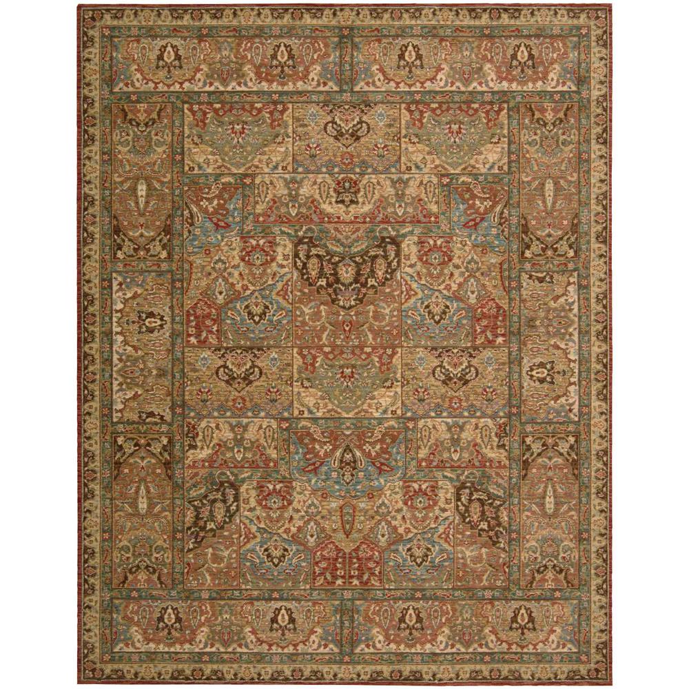 Rectangle Traditional Machine Made Area Rug. Picture 1