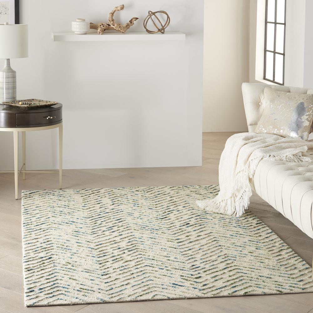 Modern Rectangle Area Rug, 5' x 7'. Picture 9