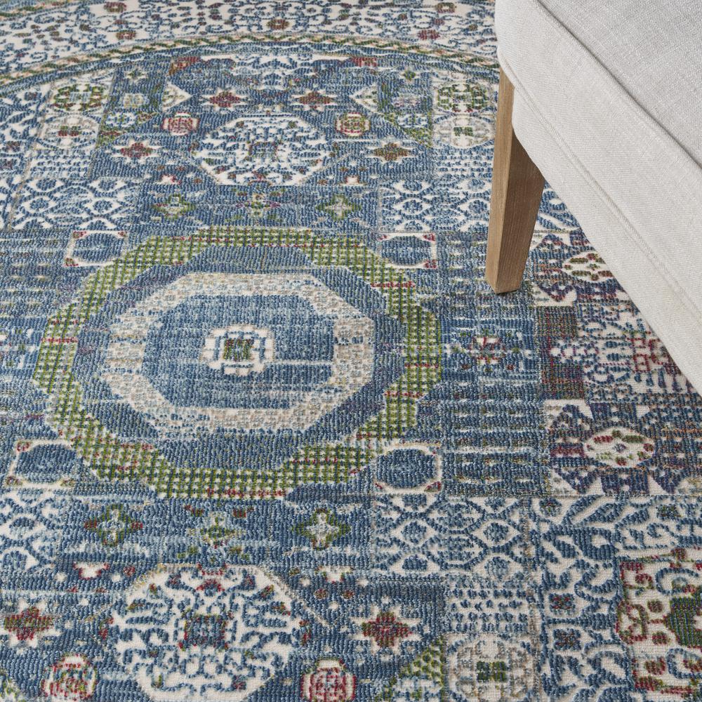 Bohemian Round Area Rug, 6' x Round. Picture 8