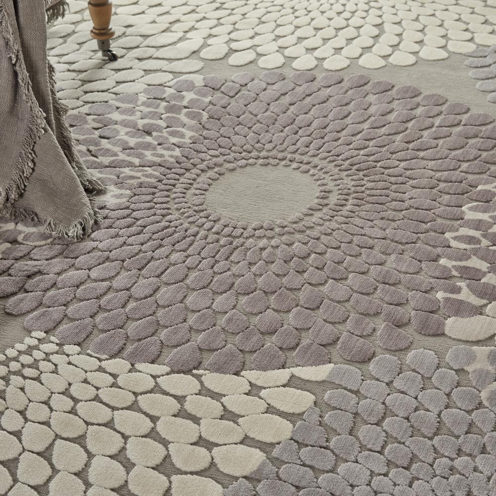Graphic Illusions Area Rug, Grey, 9' x 12'. Picture 7