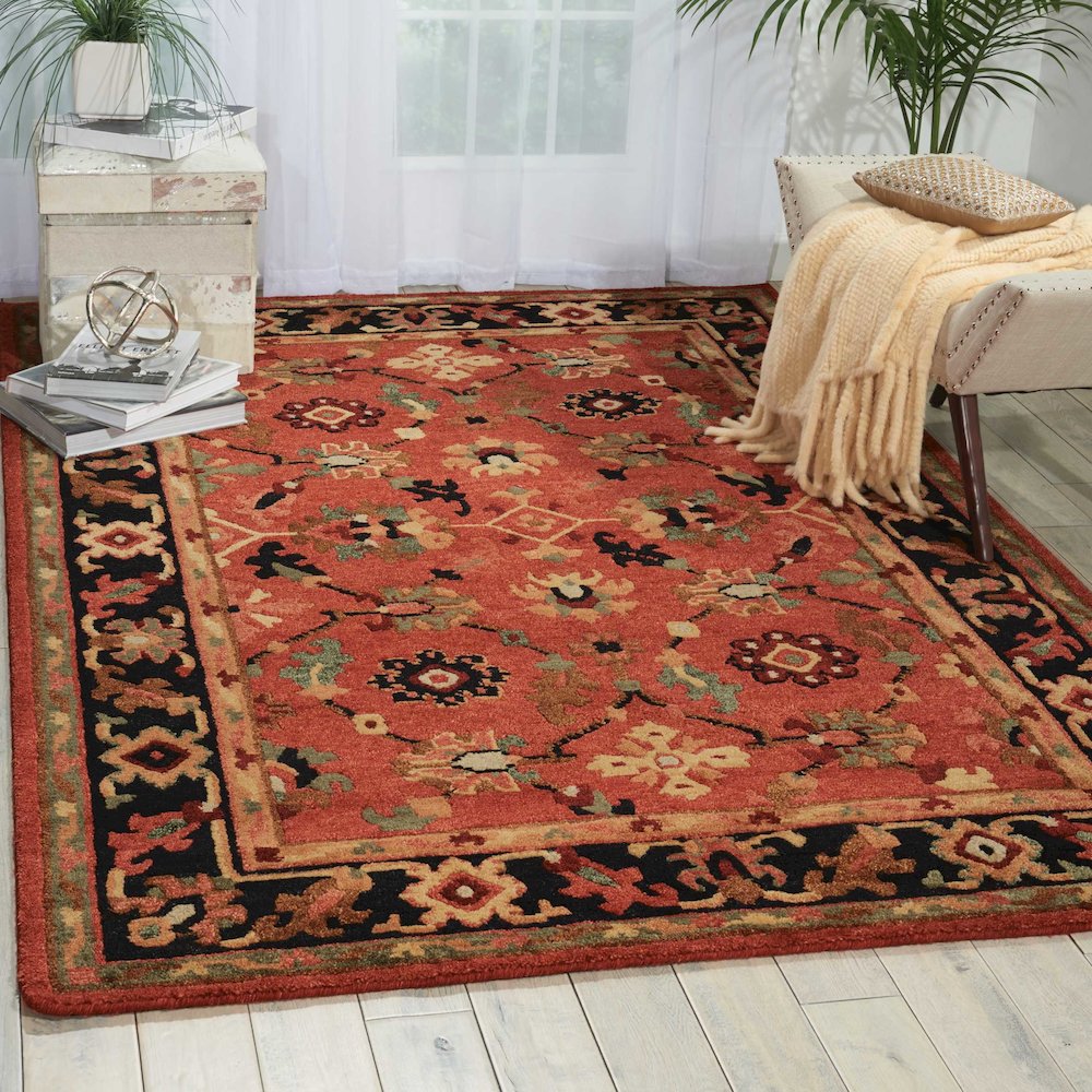 Tahoe Area Rug, Rust, 3'9" x 5'9". Picture 2