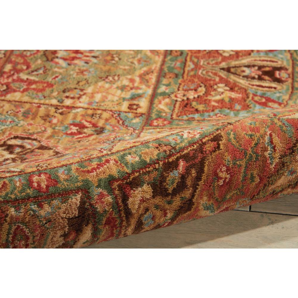 Round Traditional Machine Made Area Rug. Picture 4