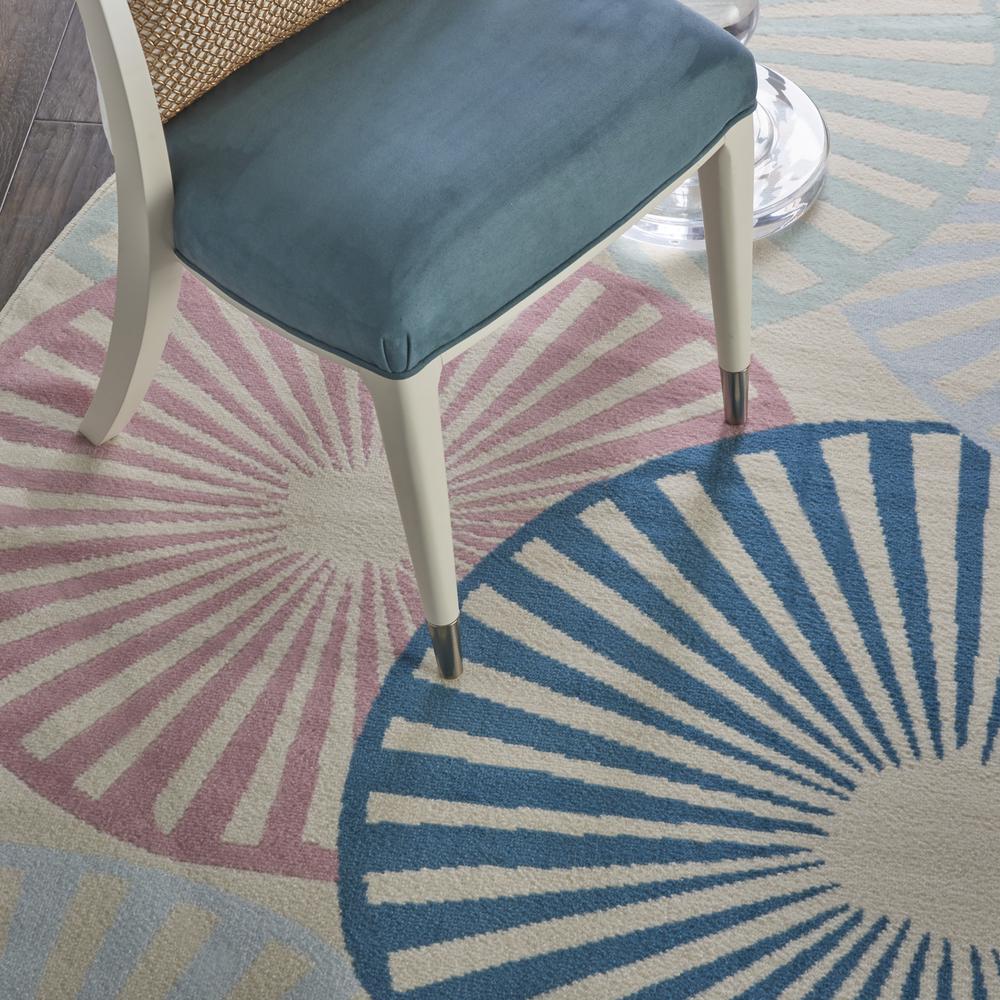 GRF20 Grafix Ivory/Multi Area Rug- 8' x ROUND. Picture 8