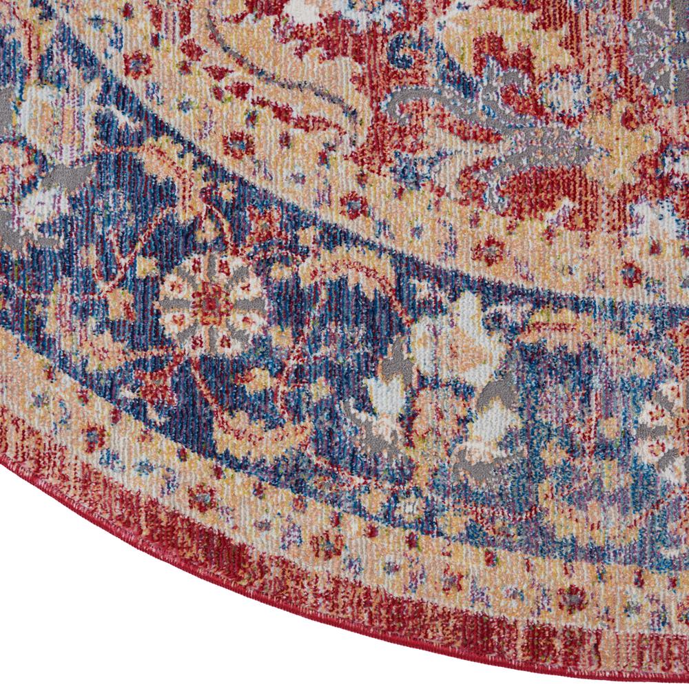 Vintage Round Area Rug, 6' x Round. Picture 5
