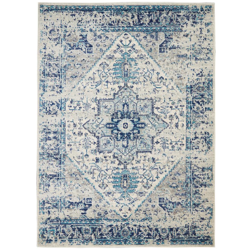 Vintage Rectangle Area Rug, 5' x 7'. Picture 1