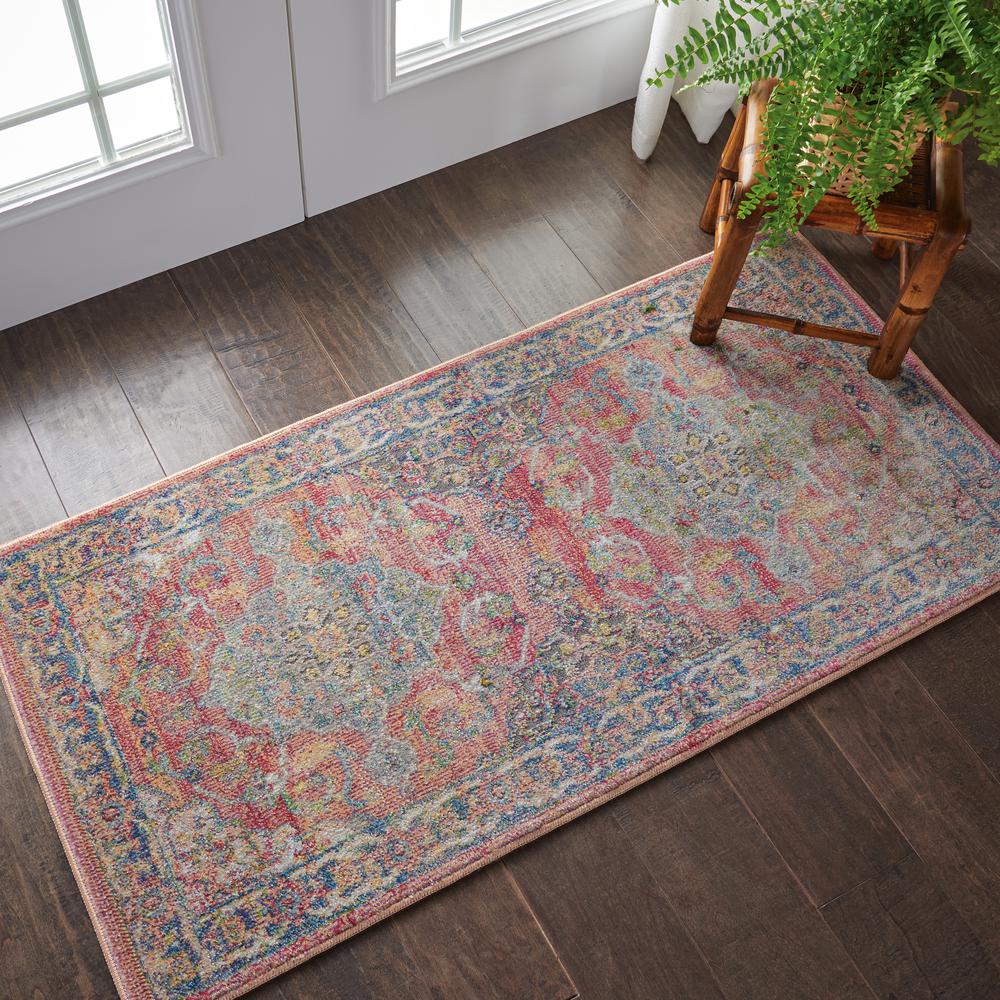 Vintage Rectangle Area Rug, 2' x 4'. Picture 9