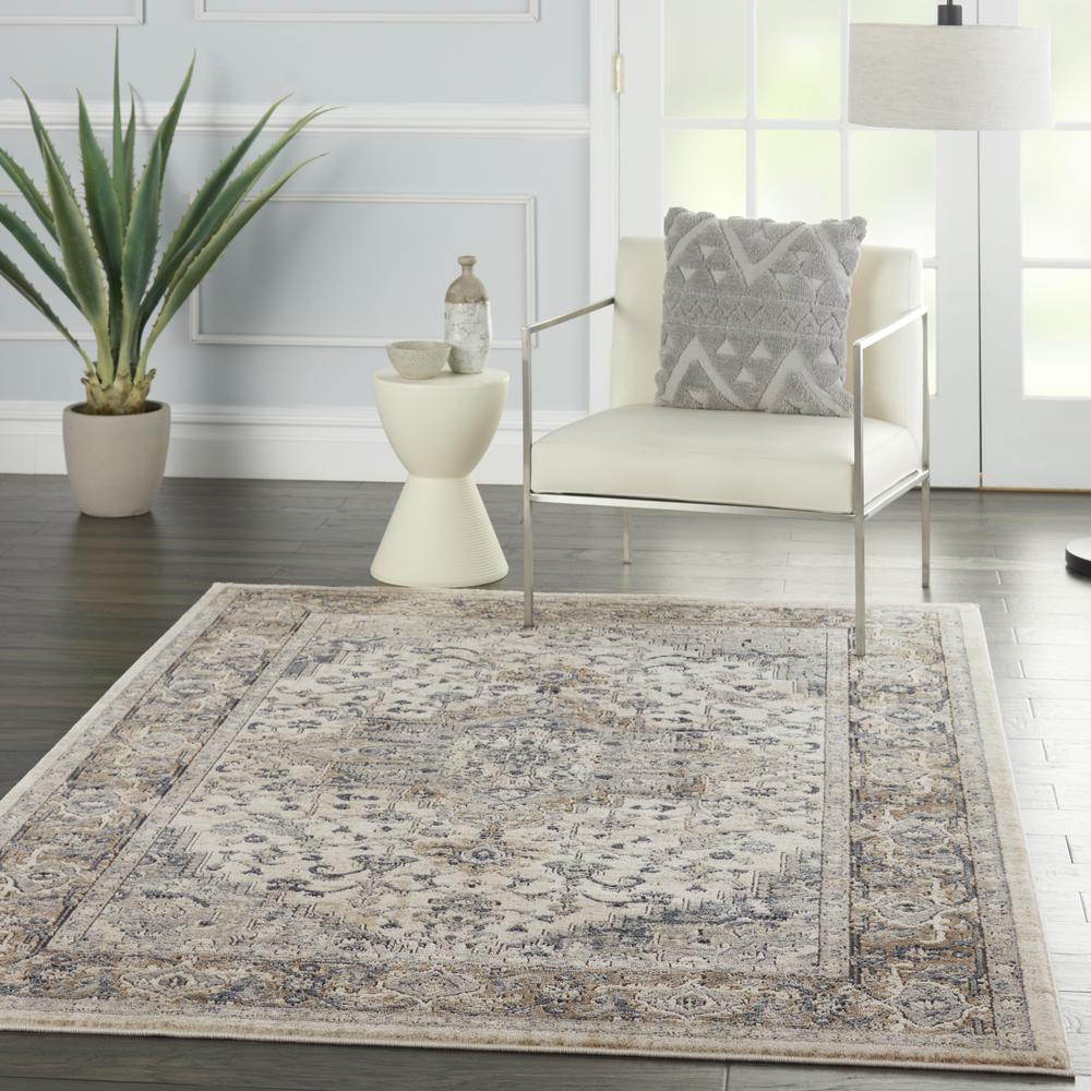 Nourison Quarry 6' x 9' Ivory/Grey Area Rug. Picture 9