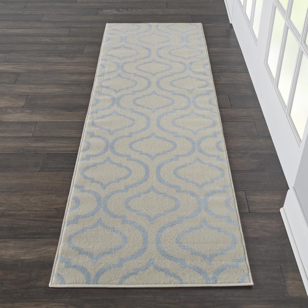 Contemporary Runner Area Rug, 7' Runner. Picture 2