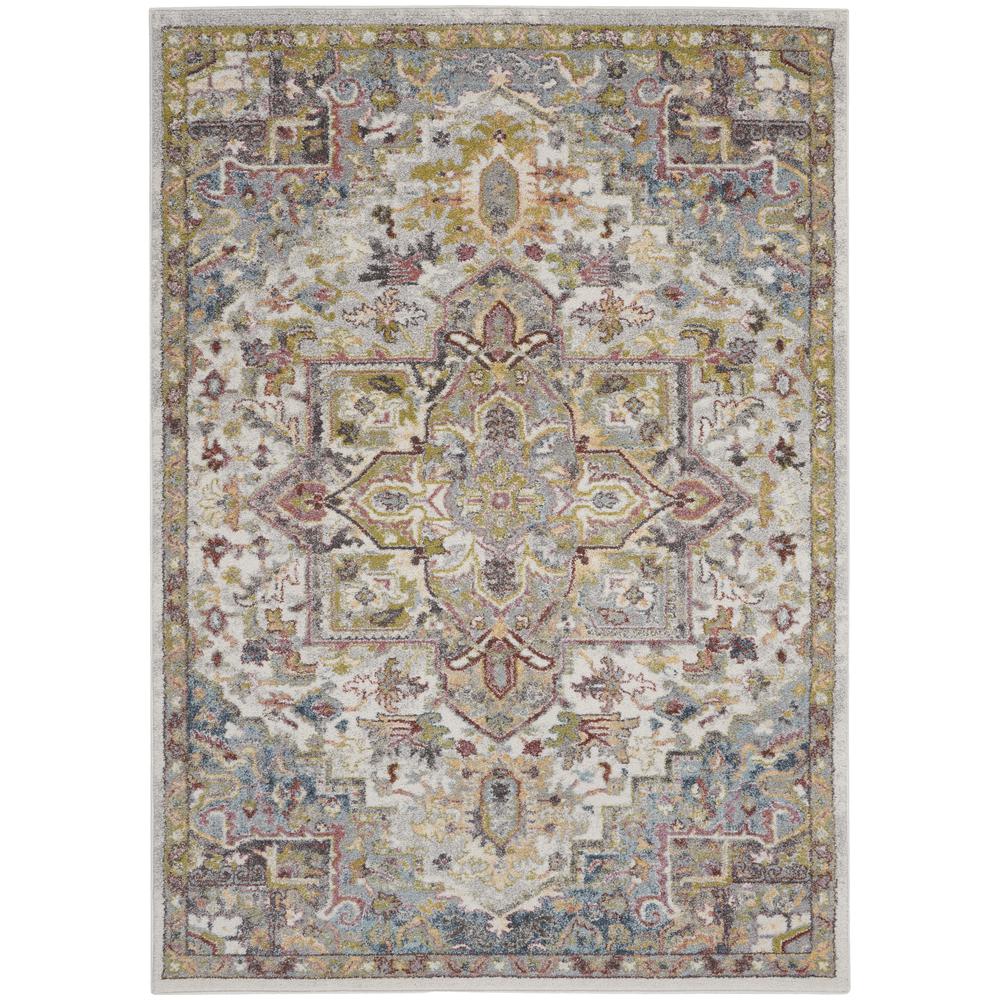 Traditional Rectangle Area Rug, 5' x 7'. Picture 1