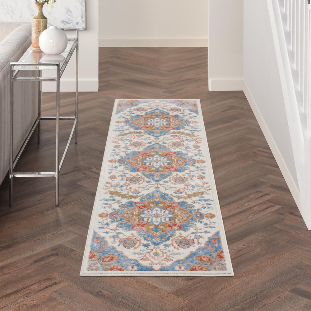 Transitional Runner Area Rug, 8' Runner. Picture 3