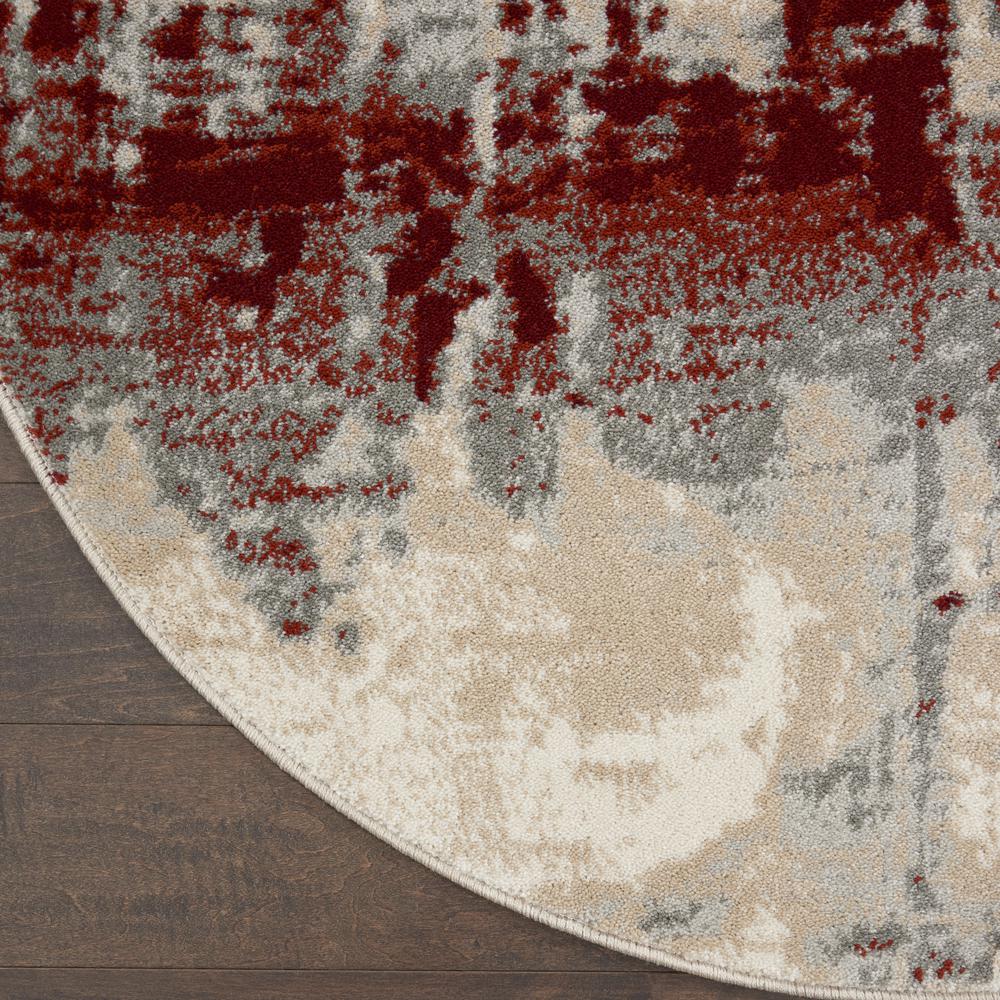 Modern Round Area Rug, 4' x Round. Picture 4