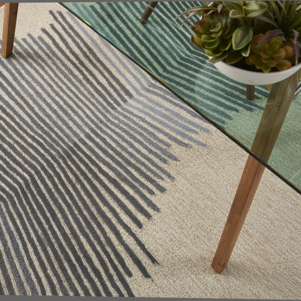 Symmetry Area Rug, Ivory/Grey, 3'9" X 5'9". Picture 8